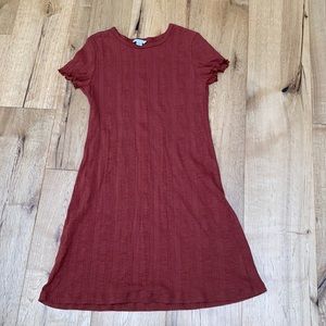 American Eagle Burnt Orange Form Fitting Dress